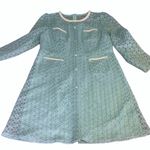 FANY I SEAFOAM GREEN LACE RETRO STYLE SHIFT DRESS NWT (L) Blue Size L Photo 8