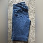 American Eagle Women’s  Bermuda Blue Denim Shorts With 2 Botton Wide Waist Photo 3