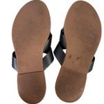 Madewell Boardwalk Criss Cross Slide Sandals Black Leather Size 8 Slip On Flat Photo 1