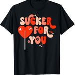 I'm A Sucker For You Candy Heart Love Valentines Day Teacher Tee Shirt Photo 8