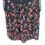 Kate Spade Wild Ones Meadow Lace Trim Sleeveless floral Blouse Top Photo 4