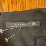 ZARA  Black Short Sleeve Mini Party Dress with Tiered Tassels Hem Photo 3