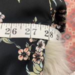 Forever 21 Women's Kimono Robe Black Floral Cherry Blossom Medium Photo 4