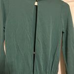 Sam & Lavi Emerald Green Dress Small Long Sleeve Button Back Cutouts Modal Blend Photo 2