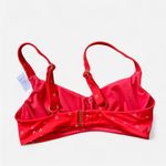Kitty & Vibe Sofia Underwire Bikini Top in Size D Cup Red Size L Photo 3