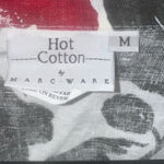 Hot Cotton Floral White Black Red Linen Button Down Shirt Size M Size M Photo 2