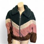 BDG Dark Green Sherpa Jacket Photo 1