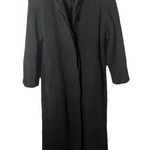 Vintage Donny Brook 100% Wool Long Trench Coat Gray Old Money City Classic 10 Photo 0