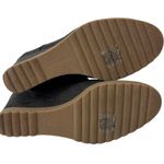 Dana Buchman Brown Lace Up Wedge Ankle Booties Fur Trim Faux Suede Helma Size 10 Photo 6