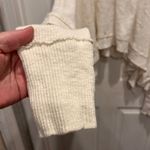 Free People  Moon Daisy Thermal Mock Neck Oversized Cropped Shirt Top Women Large Photo 5