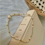 Handmade Freshwater Pink Choker Necklace “Elea” Goldcore Brass Beach Mermaidcore Photo 6