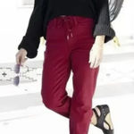 Judy Blue  Scarlet Double Cuff Joggers Pants Size‎ 11/30 Photo 0