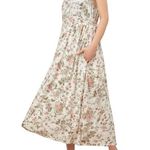 Frye  L floral button down pockets Floral Maxi Dress Photo 0