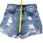 Aeropostale  Curvy Mom High-Rise Distressed Denim Shorts  Women’s Size 0   Photo 4