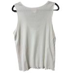 Ruby Rd women’s XL ivory tank ribbed and beaded semi sheer see pics for flaws White Photo 1