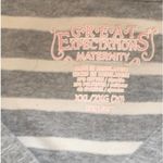 Great Expectations Maternity Top Gray White Stripes Button Down Casual Size XXL Photo 2