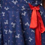 Unique Vintage Blue Dog & Candy Cane Wrap Dress NWT | 4XL | Photo 9