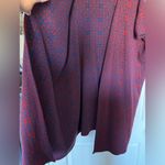 Cost Plus World Market Women’s Oversized Dark Blue and Red Duster Sweater Size undefined Photo 4