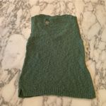 J.Crew NWT Green V Neck Beach Sweater Sz S - BIG SNAG in back needs repair Photo 3