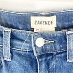 L'Agence L’AGENCE Dean Mid Rise Slim Straight Five Pockets Blue Denim Jeans, Size 24 Photo 7