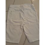 American Living Size 10 4 Pocket White Cropped Utility Style Jean Shorts Photo 4