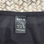 SheIn  Pink and Back Polka Dot Romper Photo 4