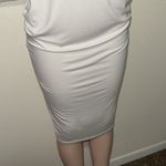 ASOS  Maternity NWT white dress woman size 8 stretchy Photo 3