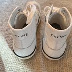 CELINE  As-02 mid low lace-up White Alan sneakers Triomphe | Size 38 Photo 6
