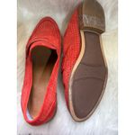 Franco Sarto Sarto Red Suede Perforated Leather Loafers 8.5 Photo 7