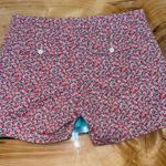 Garnet Hill Red and White Floral Bermudas Photo 2
