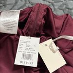 David's Bridal David’s Bridal size 14 wine colored long mesh one shoulder dress bridesmaid nwt Photo 9