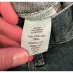 Gap 1969 Gap Jeans Womens 6 28R Blue Real Straight Destructed Distressed Denim Photo 10