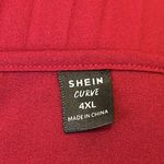 SheIn CURVE Pleated Lace Strapless V Neck Dress | 4XL Photo 4