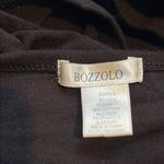 Bozzolo Black Choker Deep V front and back Sort Sleeve Bodysuit Cotton Blend Photo 4