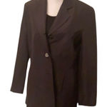 Newport News vintage size 8 black 100% silk blazer like new Photo 0