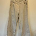 Body Central  womens linen pants tan/cream size S cropped wide leg Photo 0