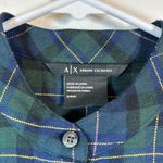 Armani Exchange Women's  Green Blue Plaid Short Sleeve Dress Size Small EUC #6874 Photo 4