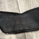 Cosmetic pouch in cat eye shape. Love Bravery by Lady Gaga and Elton John Black Photo 1