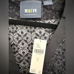 Maeve  black button up collared lace blouse size small NWT Photo 4