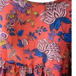 Torrid XHILARATION Boho Floral Lace Up Back Babydoll Smocked Top Blouse ~ Women's XL Photo 4