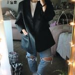 Maggie Barnes  Vintage Black Leather Jacket Photo 1