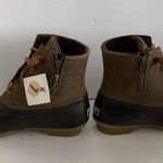 Sperry  Saltwater Duck Winter Rain Boots  Lace-Up Design 7 New No Box RARE Photo 2