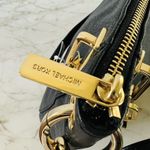 Michael Kors  Brooke Black Leather Medium Shoulder Tote Bag Photo 8