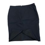 Ann Taylor Embellished Ponte Fitted Skirt Dark Navy Women's Size 8 Beaded Mini Photo 5