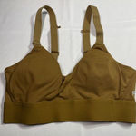 Fabletics  WOMENS Gold Mustard STRAPPY BACK SPORTS BRA Size‎ M Photo 0
