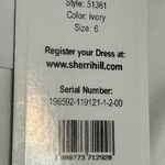 Sherri Hill   51361‎ Off The Shoulder Wedding , Prom Dress SZ 6. Ivory Photo 7