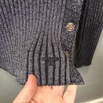 Tory Burch Women's Lurex Stripe Crewneck Sweater Size Medium Photo 3