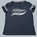 Tommy Hilfiger  Women's Navy Blue Short Sleeve small t shirt baby tee 2010s Photo 0