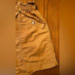 Madewell  High Rise Paperbag Utility Shorts Snap Pockets in‎ Toffee Size Medium Photo 7