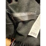 MNG Fringe Trim Shawl Wrap Scarf Black Soft Cozy Winter Contemporary Lagenlook Photo 3